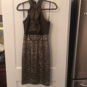 Olive Green Cocktail/Formal Dress